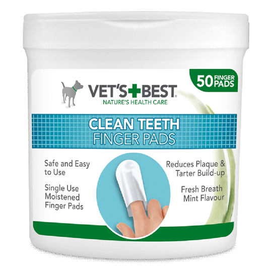 Vet's Best® Clean -hampaidenpuhdistuslaput - 50 kpl