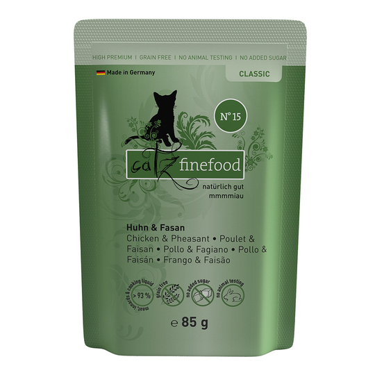 catz finefood Pouch 8 x 85 g - kana & fasaani