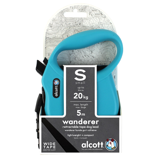 alcott Wanderer -kelatalutin, sininen - S-koko, alle 20 kg painaville koirille