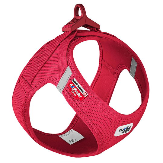 Curli Vest Clasp Air-Mesh -valjaat, punainen - koko M: rinnanympärys 43,4 - 49 cm