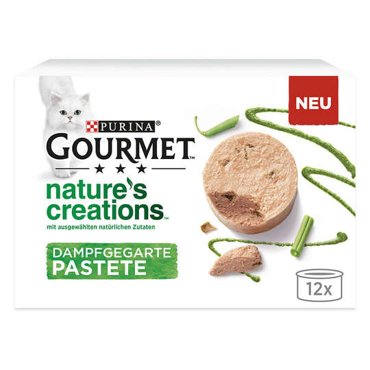 8 + 4 kaupan päälle! 12 x 85 g Gourmet Nature's Creations - patee: kana & porkkana