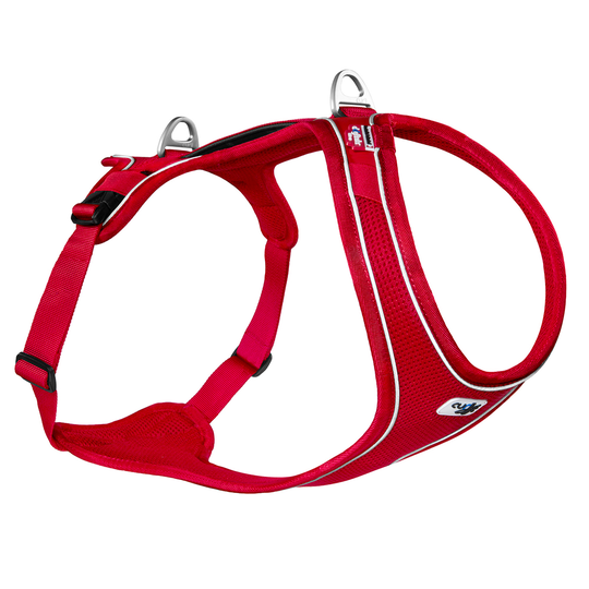 Curli Belka Comfort -koiranvaljaat, punainen - S-koko: rinnanympärys 62 - 66 cm