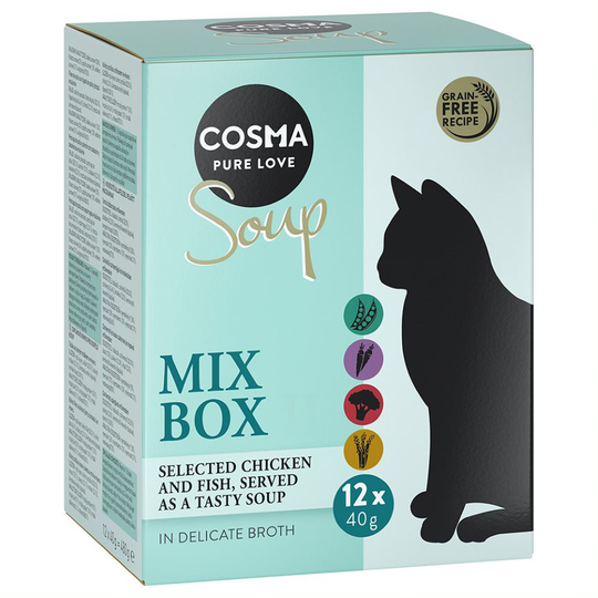 Cosma Soup 12 x 40 g - lajitelma 2 (4 makua)