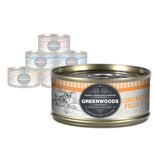 Greenwoods Adult -lajitelma 6 x 70 g, monta makua - 6 x 70 g