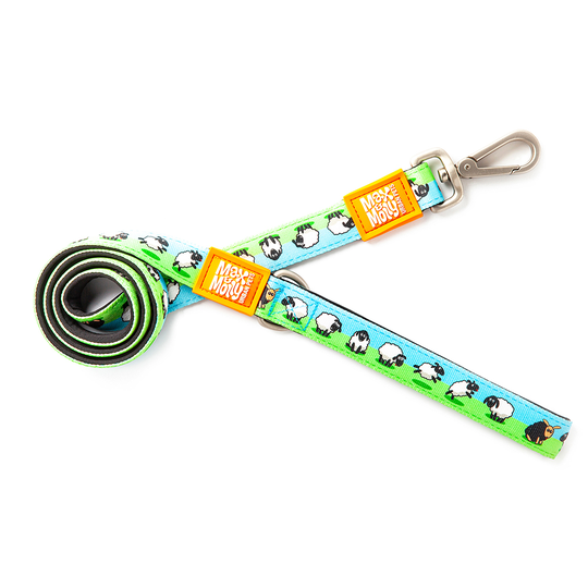 Max & Molly Black Sheep lyhyt hihna - koko XS: pituus 120 cm, leveys 10 mm