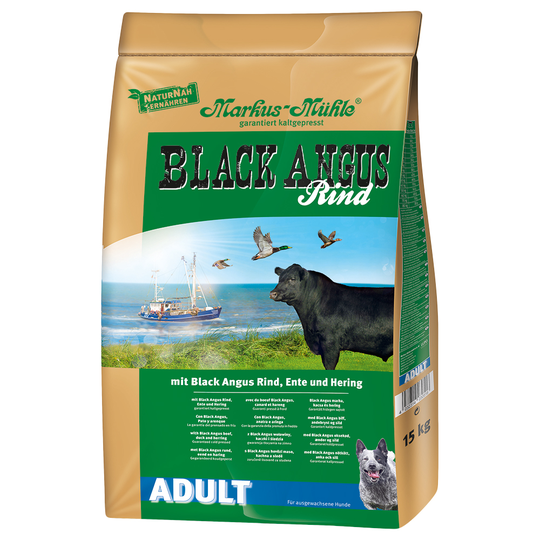 Markus Mühle Black Angus -säästöpakkaus 2 x 15 kg - Black Angus Adult