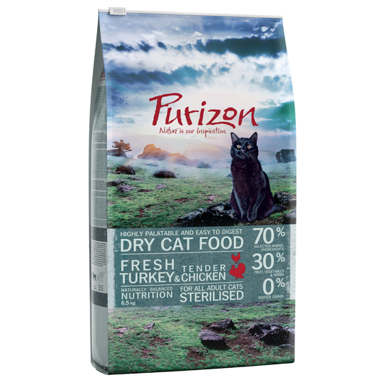 Purizon Sterilised Adult Turkey & Chicken - viljaton - 6,5 kg