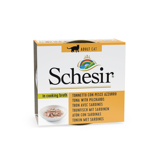 Schesir in Broth 6 x 70 g - tonnikala & sardiini