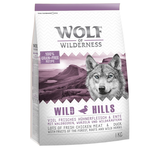 Wolf of Wilderness Wild Hills- ankka - 1 kg