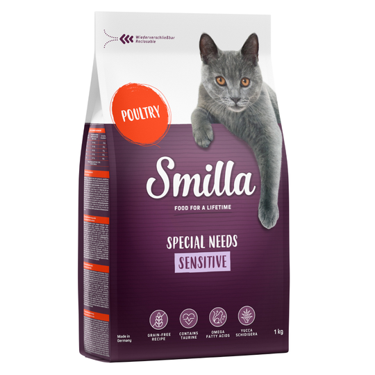 Smilla Adult Sensitive Grain-Free, siipikarja - 1 kg