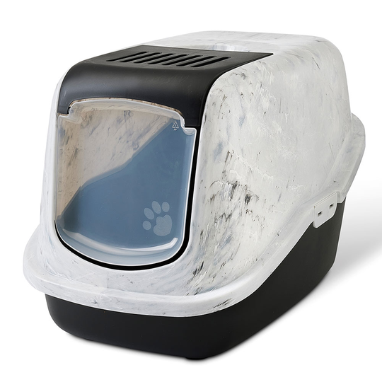 Savic Nestor Marble -kissanvessa - marmorinharmaa / musta