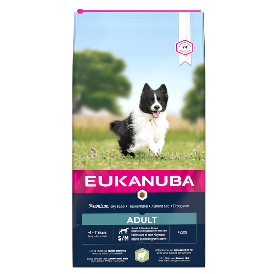 Eukanuba Adult Small / Medium Lamb & Rice - 12 kg