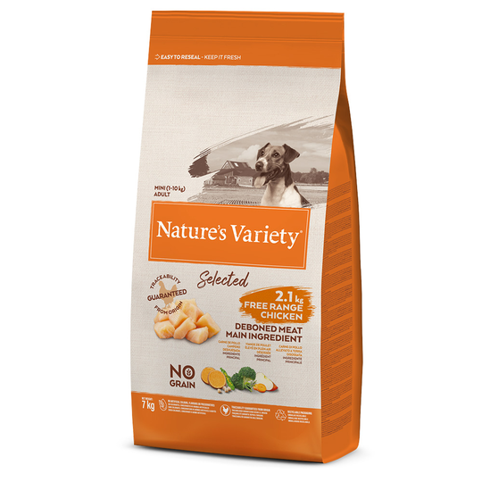 Nature's Variety Selected Mini Adult vapaana kasvanut kana - 7 kg
