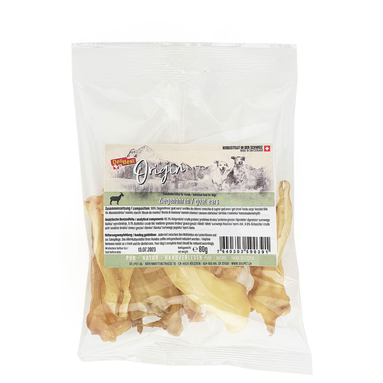DeliBest Origin -vuohenkorvat - 80 g
