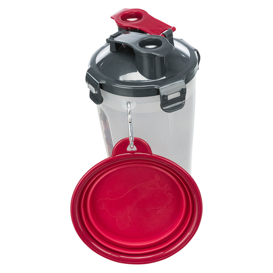 Trixie-ruoka- ja vesisäiliö - 2 x 350 ml, Ø 11 x K 23 cm