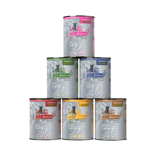 catz finefood Monoprotein zooplus 6 x 400 g - lajitelma (6 makua)